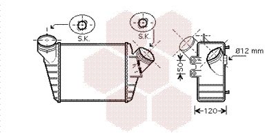 VAN WEZEL Kompressoriõhu radiaator 58004219